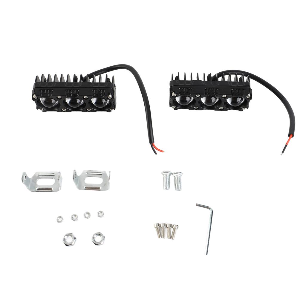 Motorcycle Spotlights Motorcycle LED Driving Lights with 5 Lighting Modes IP68 Waterproof for