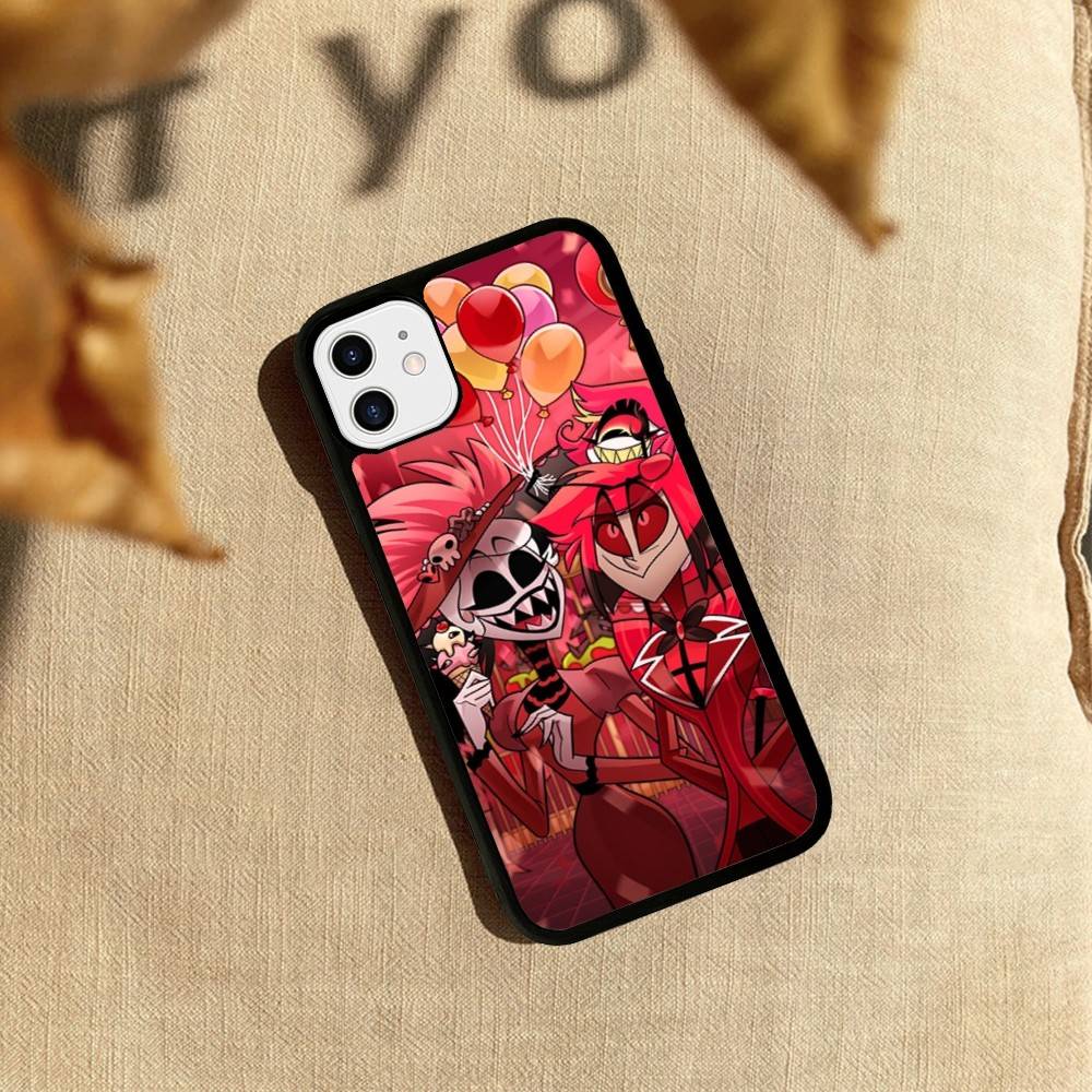H-Hazbin H-Hotel PC+TPU Phone Case For iPhone 11 12 13 14 15 16 17 Plus Pro Max Cover