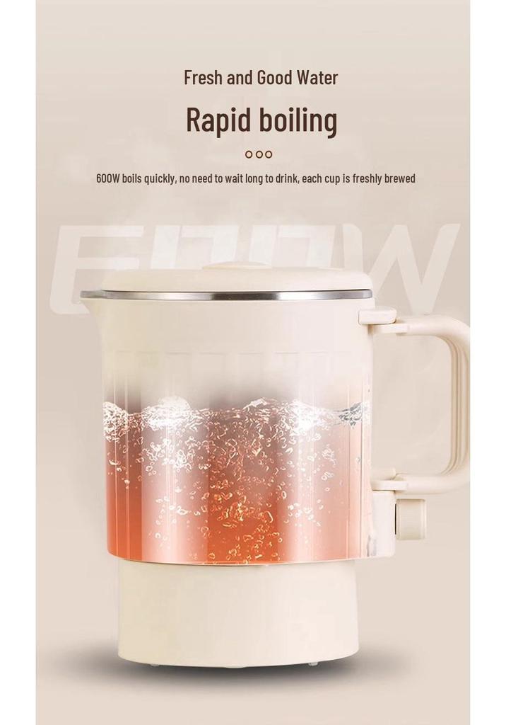 Portable Stainless Steel Folding Travel Kettle, Compact One-Person Electric Hot Water Kettle, Easy to Store.