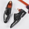 Módní trend Britské monk strap mokasíny Nový šarm Černé Hnědé Boty Pro Muže Designérské Formální Svatba Plesové Šaty Návrat Domů Obuv