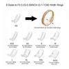 8PCS Ring Guards for Loose Rings Ring Adjuster Fit Any Rings, Invisible Design for Women and Men