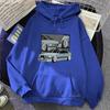 Car Printed Graphic Hoodies Prevalent Street Male Casual Sweatshirts Autumn Fleece Clothing Soft Comfortable Hooded