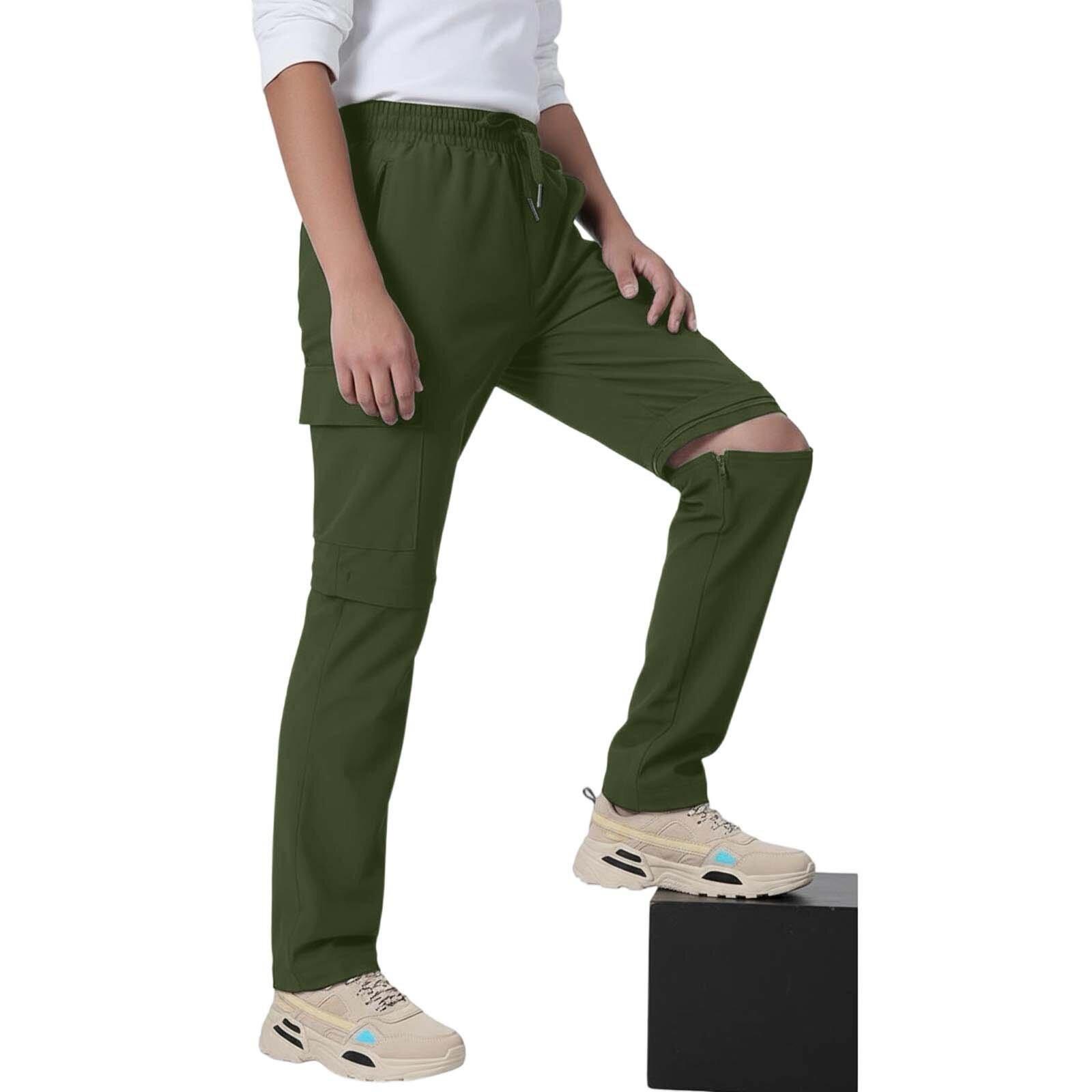 

Men s Convertible Hiking Pants Lightweight Water-Resistant Quick-Dry Zip Off Cargo Pants For Outdoor Fishing L