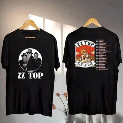 ZZ Top The Elevation Tour 2026 Unisex T-Shirt Heavy Cotton All Size