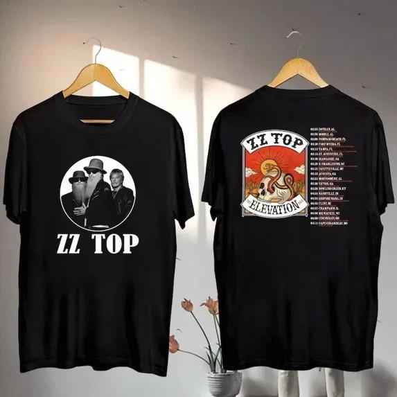 ZZ Top The Elevation Tour 2026 Unisex T-Shirt Heavy Cotton All Size S