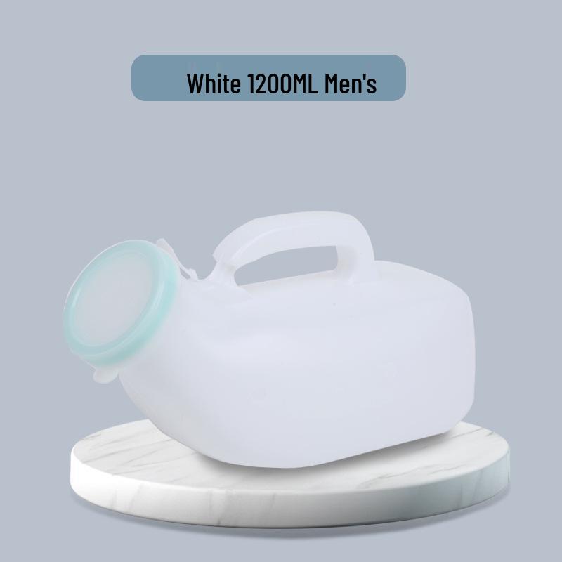 Portable Women's Urinal with Lid - Soft Mouth, Handheld Night Pot for Home Use