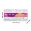 240pcs Ultra-Thin Double-Sided Fake Nails With Auxiliary Line No-Trace Nail Tips Clear Extension False Nails DIY