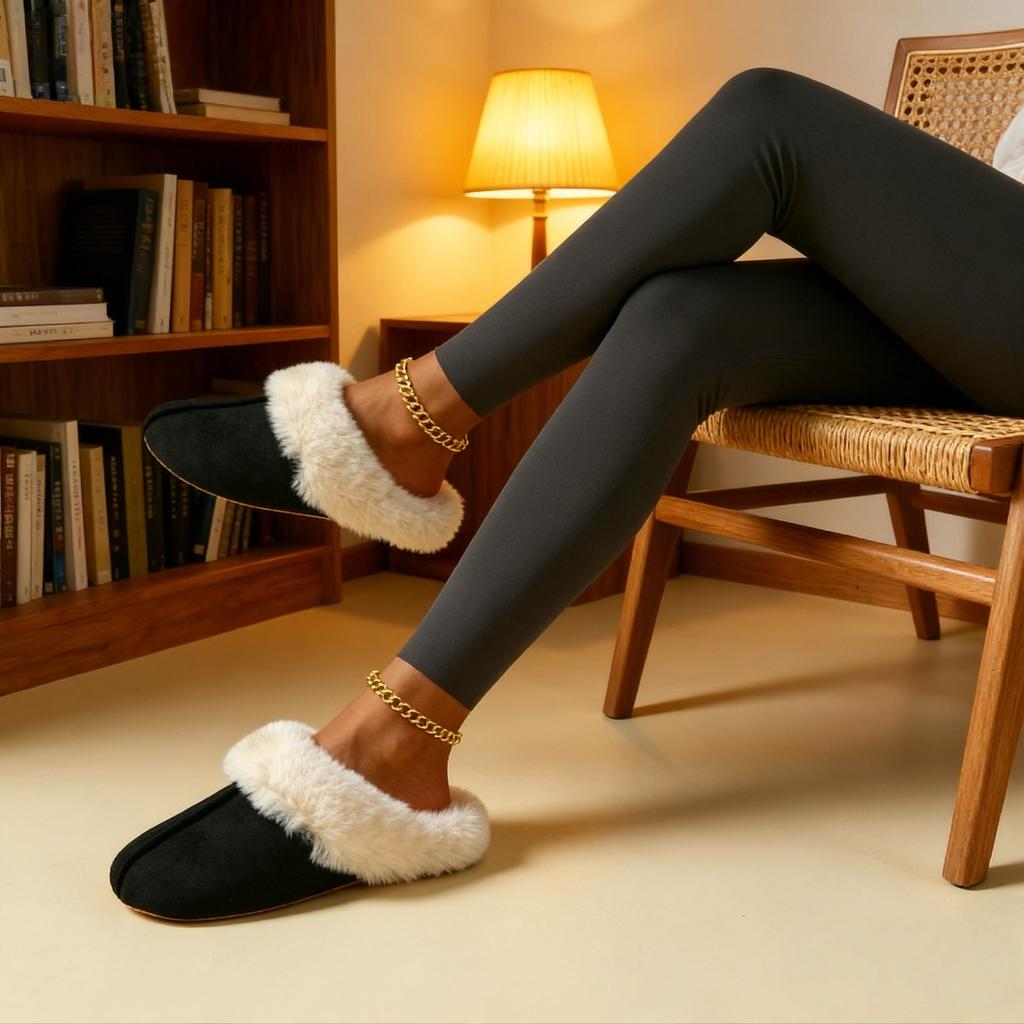 Miękkie kapcie z sercem - Ciche kapcie - Super miękkie i lekkie - Nadają się do użytku na podłogach lub dywanach, Buty damskie