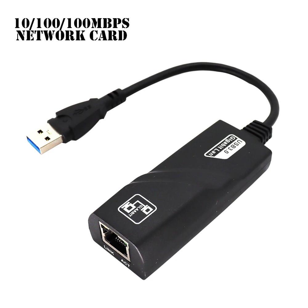 Gigabit USB LAN adapter Vezetékes adapter SUNROZ USB 3.0 - Ethernet / hálózati RJ45 LAN Windows 11/10/8.1/7/X rendszerhez (A487310)