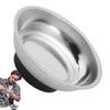3/4/6 Inches Magnetic Tray Circular Magnetic Parts Bowl Screw Storage Tray Stainless Steel Tools Tray For Auto Suction Pad Tools