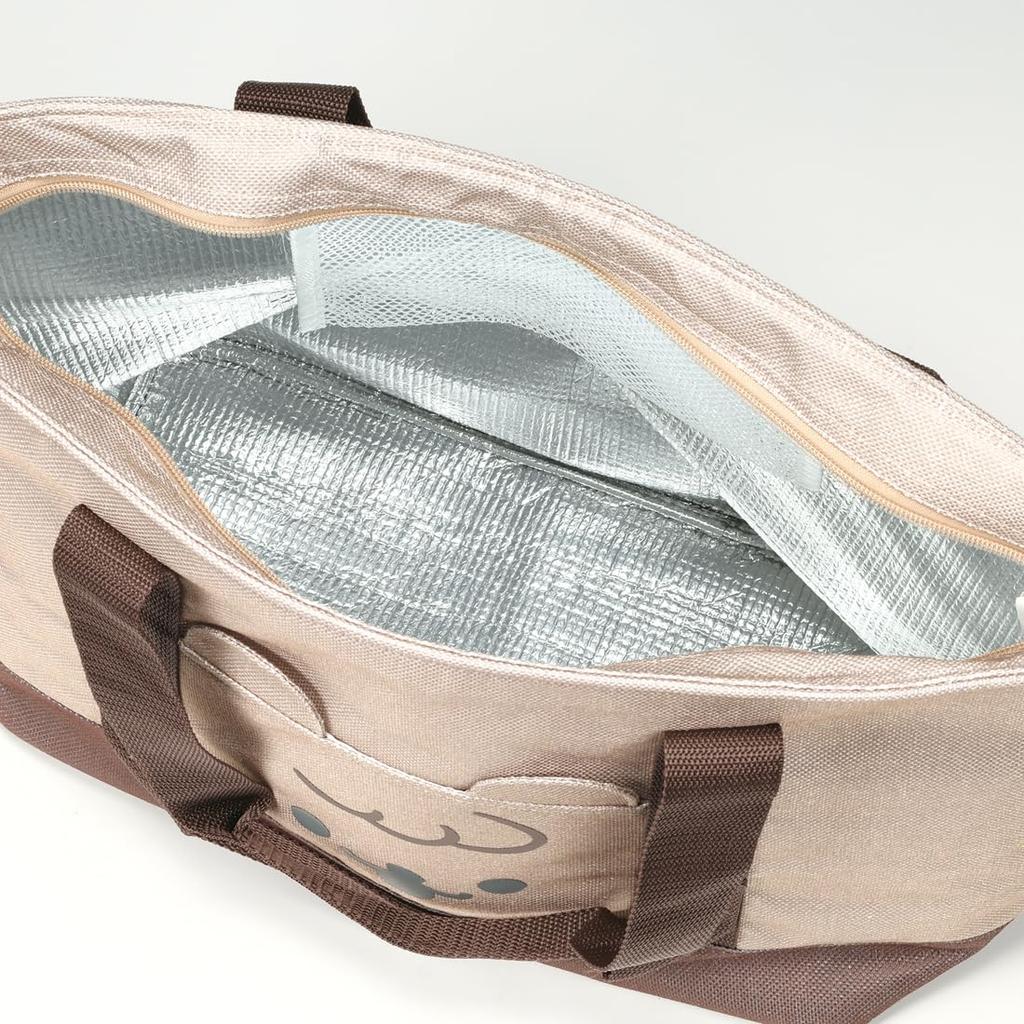 Skater Tote Bear Bear Bag, Linen-Style, Insulated, Design, KCTSJ1H-A
