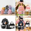 Fashionable Versatile Backpack Set For School And Outdoor Leisure In Multiple Colors