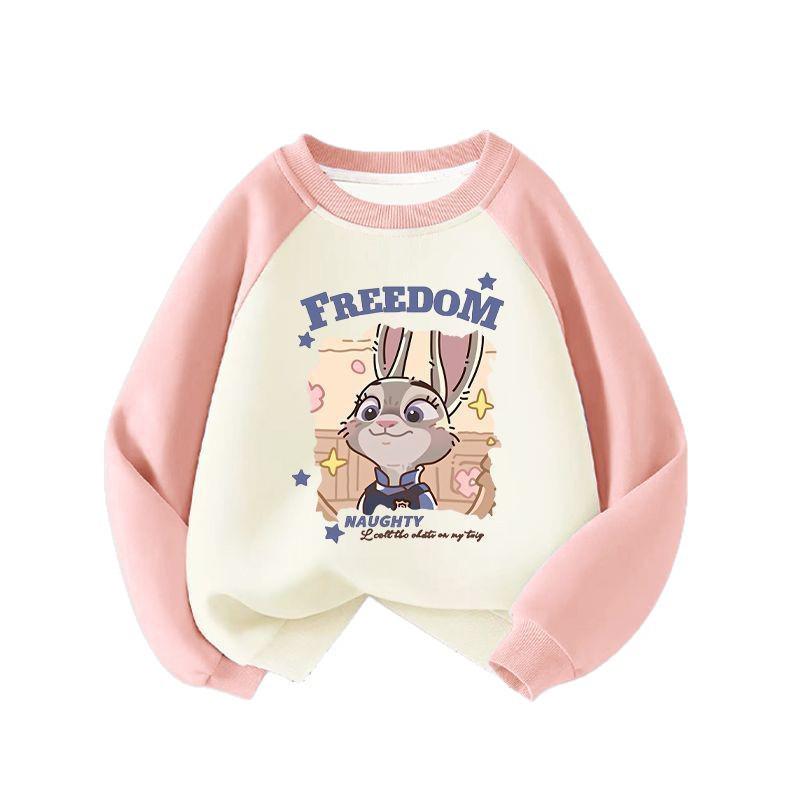Zootopia Judy Autumn/Winter Girls' Two-Piece Set: Stylish Hoodie and Jeans for Trendy Medium To Older Children.