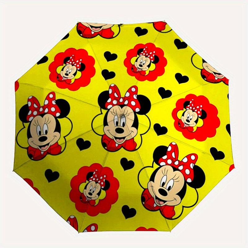 

1pc Minnie Mouse Automatic Open/close, All-Season Portable Folding Umbrella for Women & Men, Durable Frame yy250805020