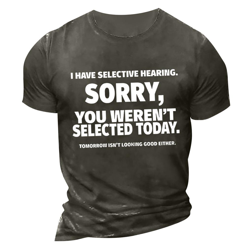 Men's T-shirt T-shirts Graphic Text Pool3D Printing Street Casual Short Sleeve Printed Clothing Basic