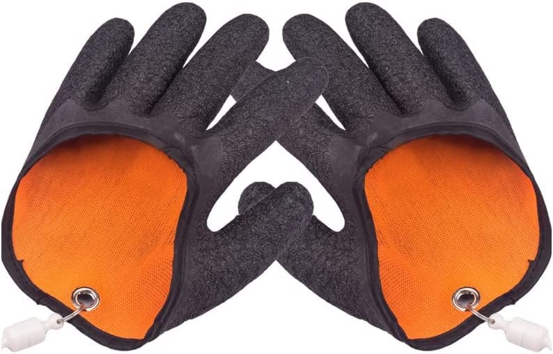 Saki & Masa [Luvas de Pesca] Captura de Peixe com Suporte Magnético Conjunto Esquerdo e Direito Cinza