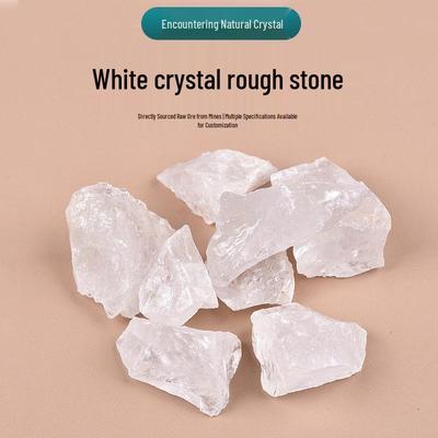 Natural White Crystal Raw Stone Aroma Diffuser Gemstone for Home and Office Decor