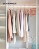 SONGMICS Velvet Hangers, Set of 30 Clothes Hanger with Rose Gold Swivel Hook, Non-Slip, and Space-Saving, 0.2-Inch Thick