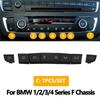Car Dashboard CAir Conditioner AC Control Button CD Player Key Cap Repair Kit For BMW 1 2 3 4 F Series F20 F21 F22 F23 F30 F32