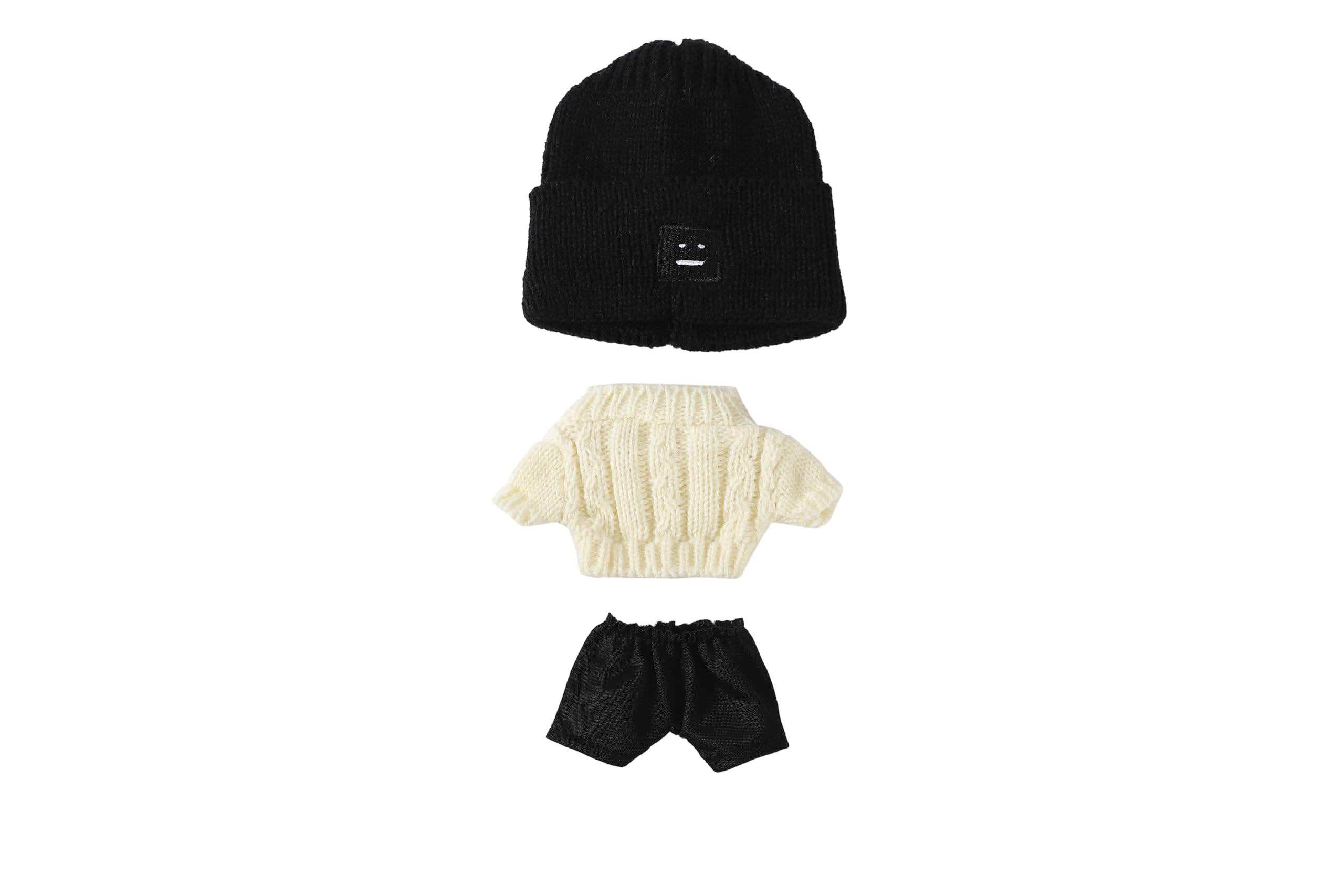 

AXLUCE Plush Doll Clothes - 20cm Doll - Knit Hat - Sweater - Pants (B)