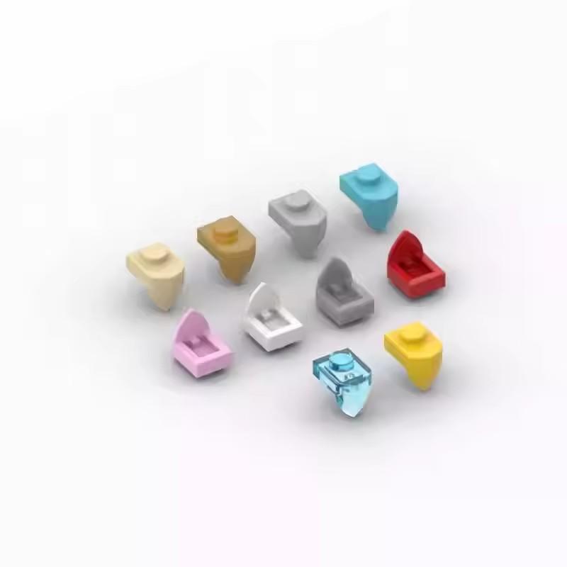Non-Toxic 10Pcs 15070 Animal Sharp Teeth 1X1 Short Film Block Moc Color Compatible With Curved Brick Diy Toys For Kid