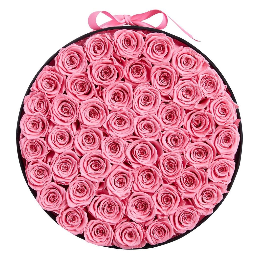 Forever Flowers, 50 Preserved Roses In a Box, Eternal Flowers Immortal Bouquet Birthday Present for Delivery Prime Women Her Wife Mothers,