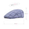 Literary Youth Beret Men's Gingham Duck Tongue Cap College Wind Forward Cap Female Cap Hat Hat