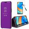 Protective Case for Redmi Note 9Pro - E.F.CONNECTION - Mirror Effect - Transparent Window - Purple