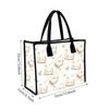 Vintage Book Pattern Tote Bag Casual Daily Shoulder Bag for Shopping Outdoor Commute