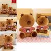 Adorable Capybara Plush Toy Hoodie Doll Soft And Cuddly Stuffed Animal For Girls