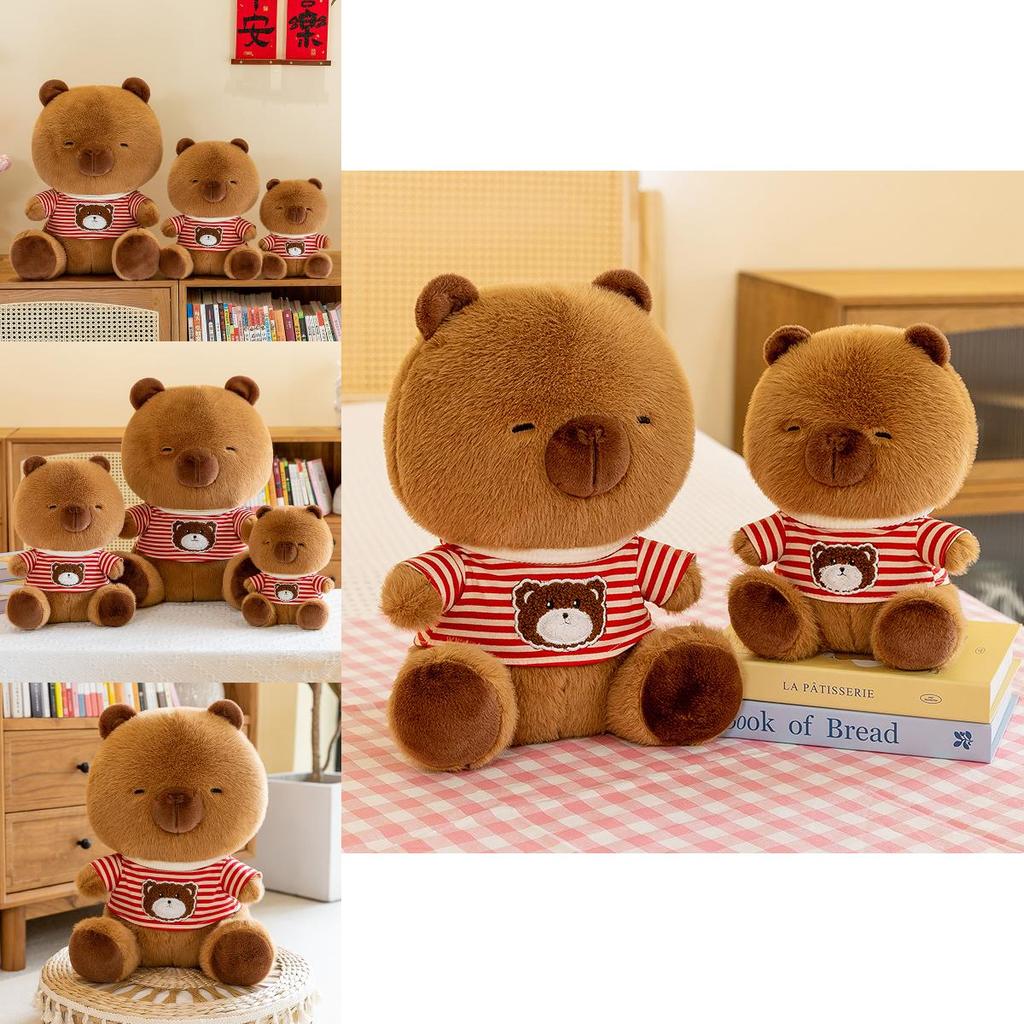Adorable Capybara Plush Toy Hoodie Doll Soft And Cuddly Stuffed Animal For Girls