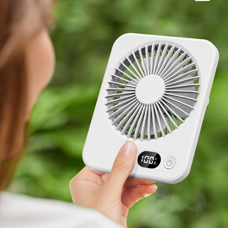 Digital Display Foldable Desk Fan