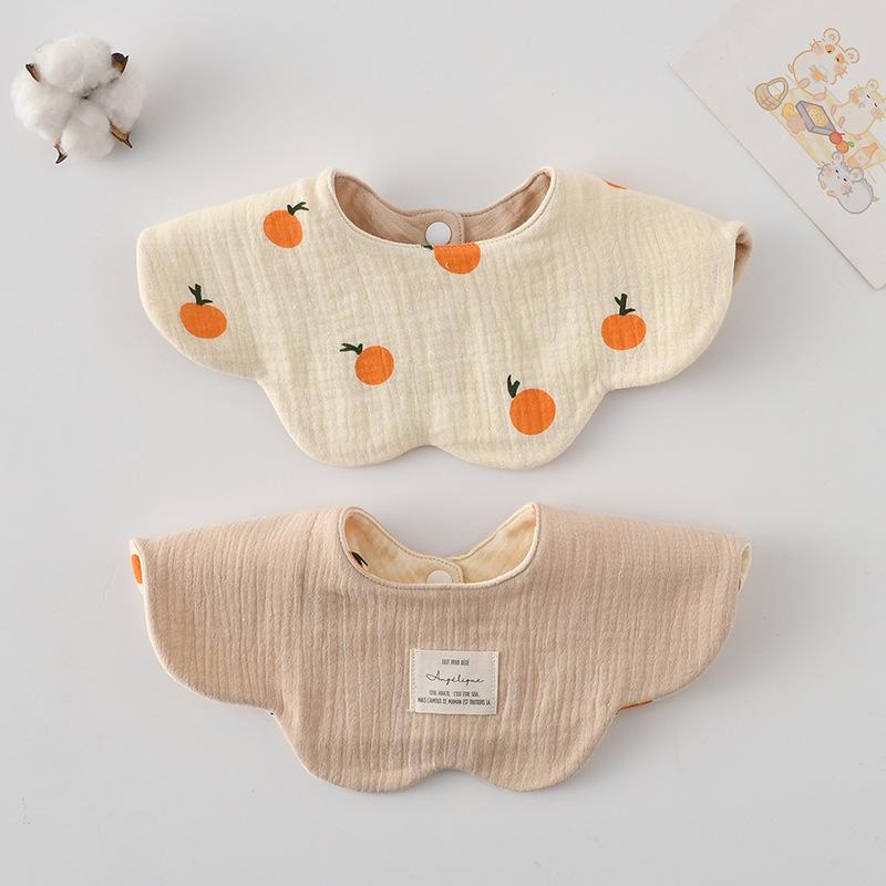 New Cute Cotton Baby Feeding Drool Bib Infants Two-sided Usable Saliva Towel Soft Burp Cloth For Newborn Toddler Kids Bibs