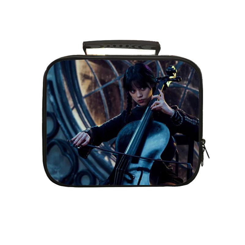 Ice Bag Student Hand-Held Meal Bag Wednesday Children'S Strap Picnic Bag Lunch Box Bag Adult Toilet Bag