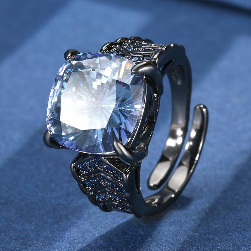 

Ювелирные изделия Медное основание Позолоченное Имитация Нордический Синий Темперамент Легкая Роскошь Набор Основной камень 14-12 мм