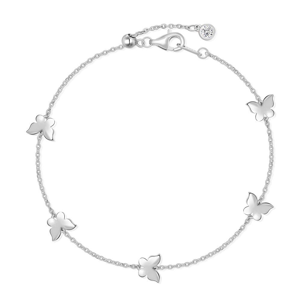 S925 Sterling Silver Butterfly Bracelet, Korean & Japanese Style, Elegant & Versatile Women s Jewelry. 925 Silver