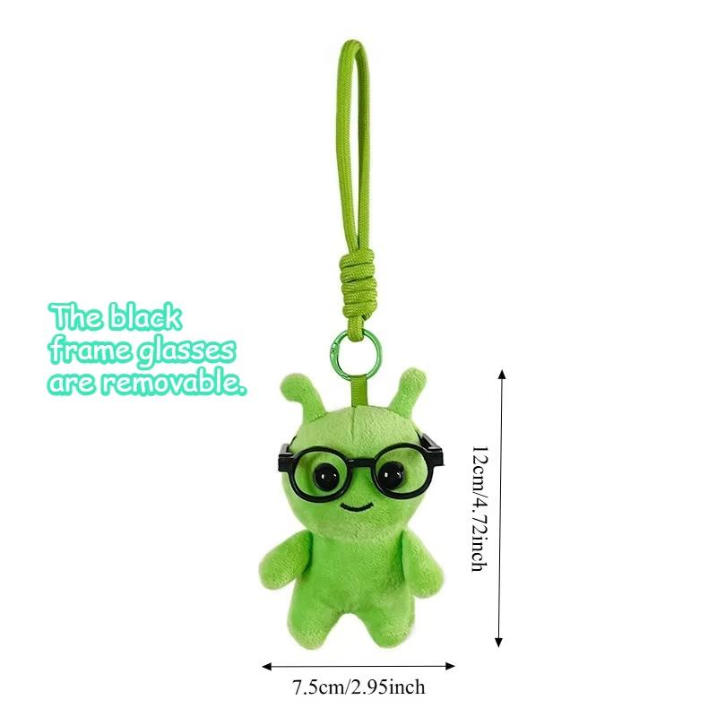 Nouvelle Peluche Drôle d'Alien Pendentif Créatif Vert Kawaii Peluche Pendentif OVNI pour Sac à Dos Mignon et Élégant Peluche Jouet Pour Femmes