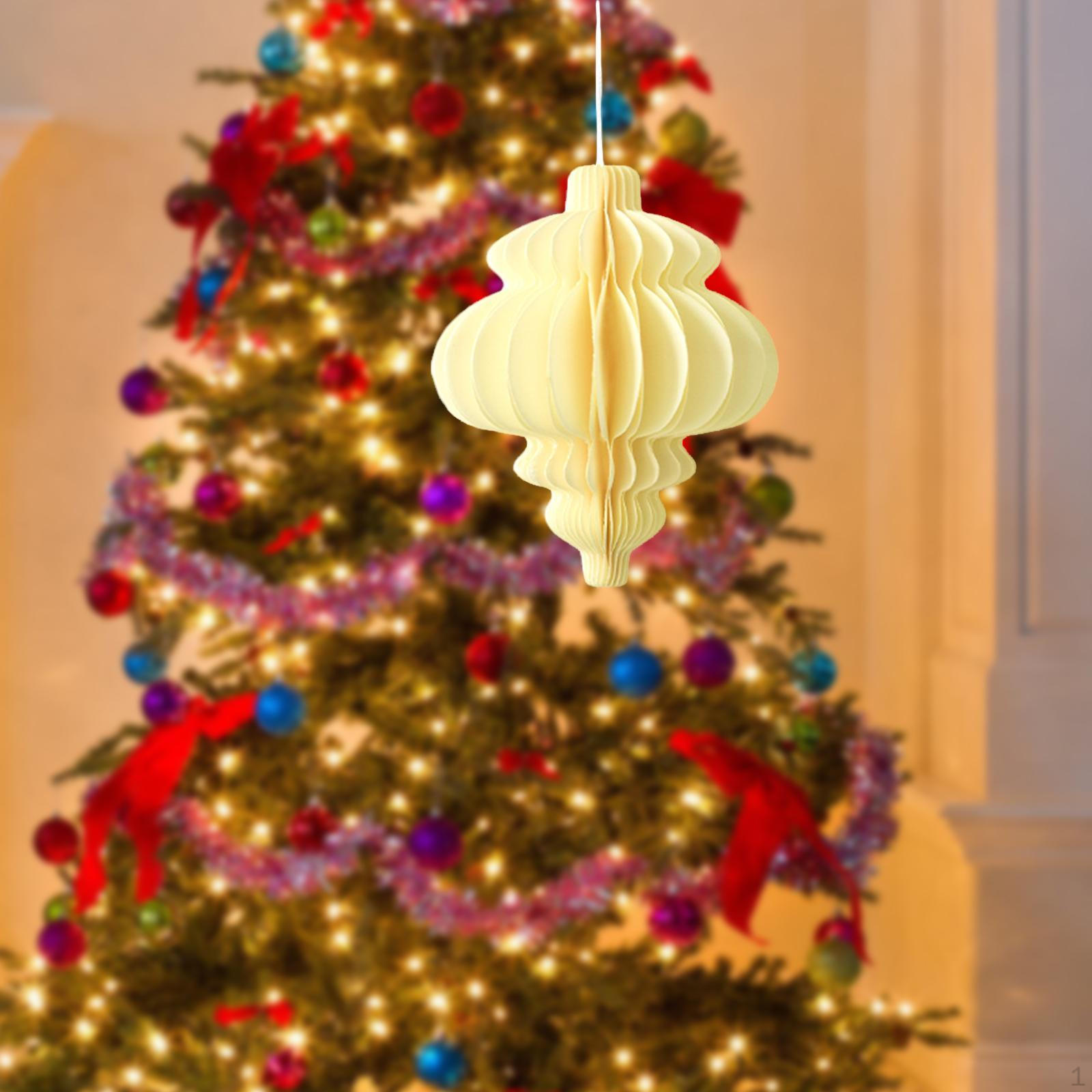 

Рождественское подвесное украшение Годовой кулон в виде сот бежевый