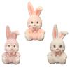 Little Rabbit Plush Doll Three-colored Bow Tie