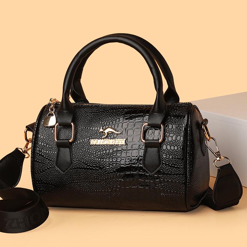 Women's 2025 Fashion Crocodile Texture Handbag: Stylish Single-Shoulder Crossbody Bag