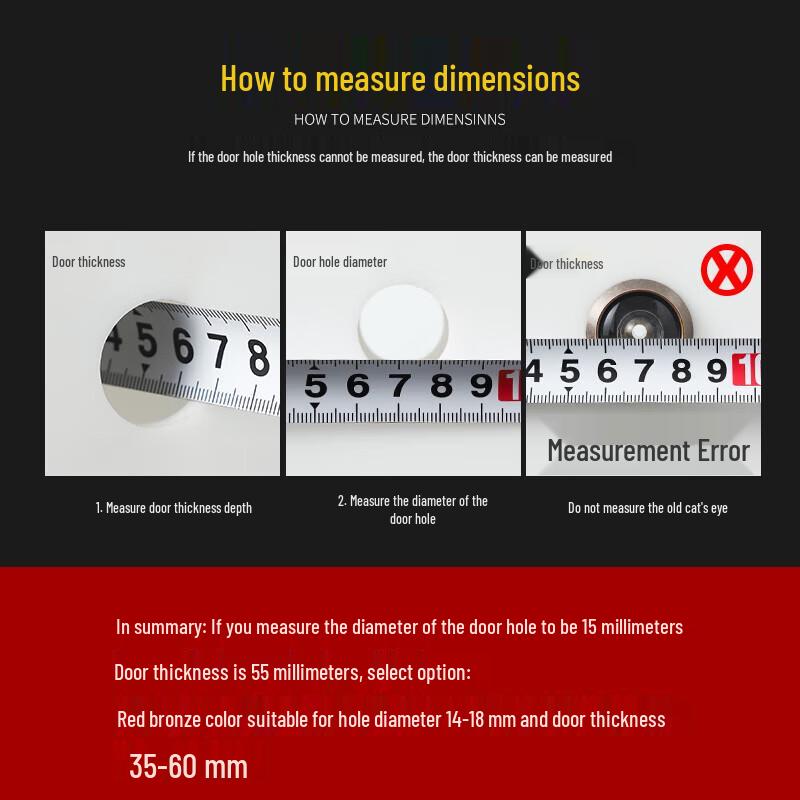 HD 2-in-1 Anti-Theft Door Peephole