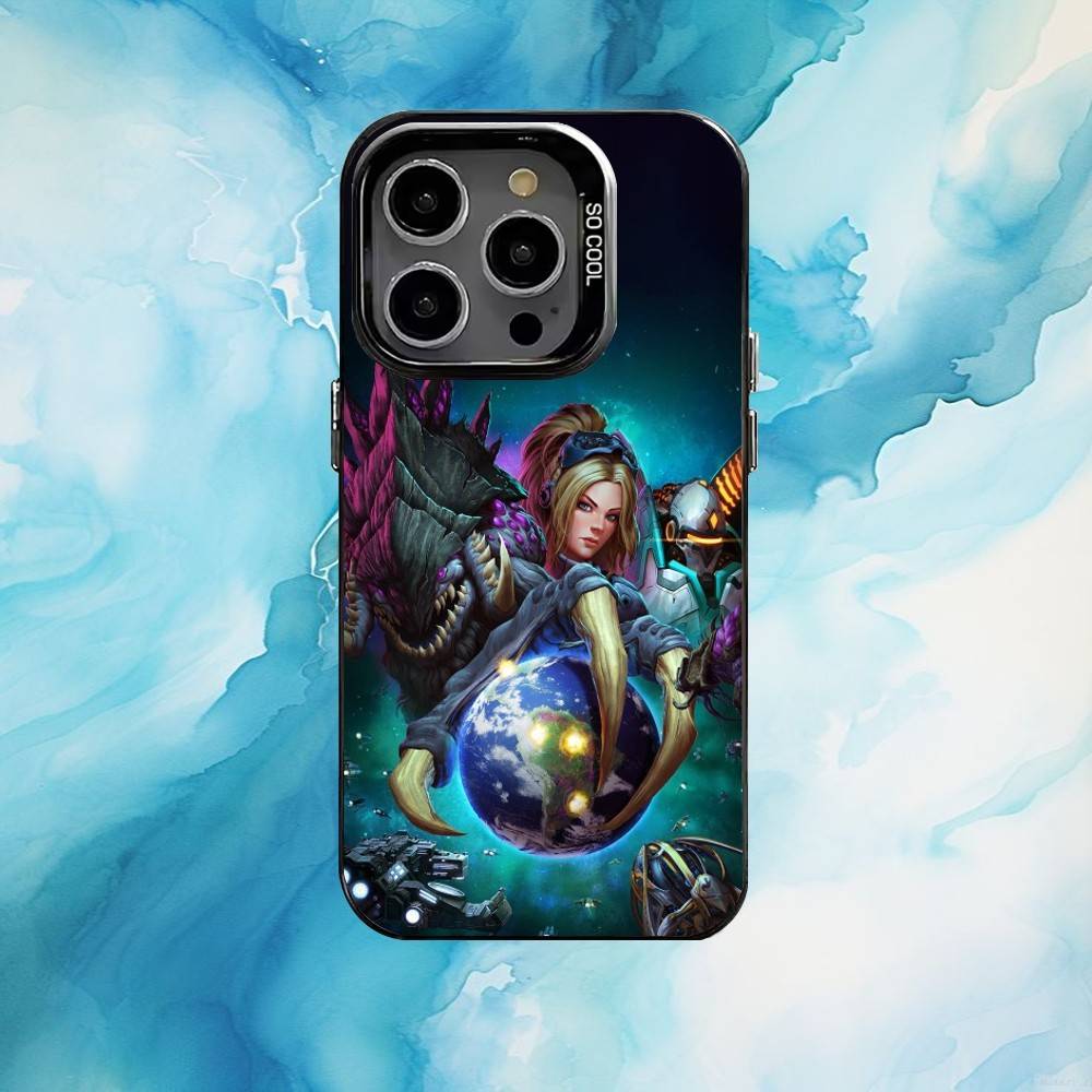 S-Starcrafts-Game-2 Phone Case For iPhone17,16,15,14,13,12,11 Plus,Pro Max Black Candy silver phone case