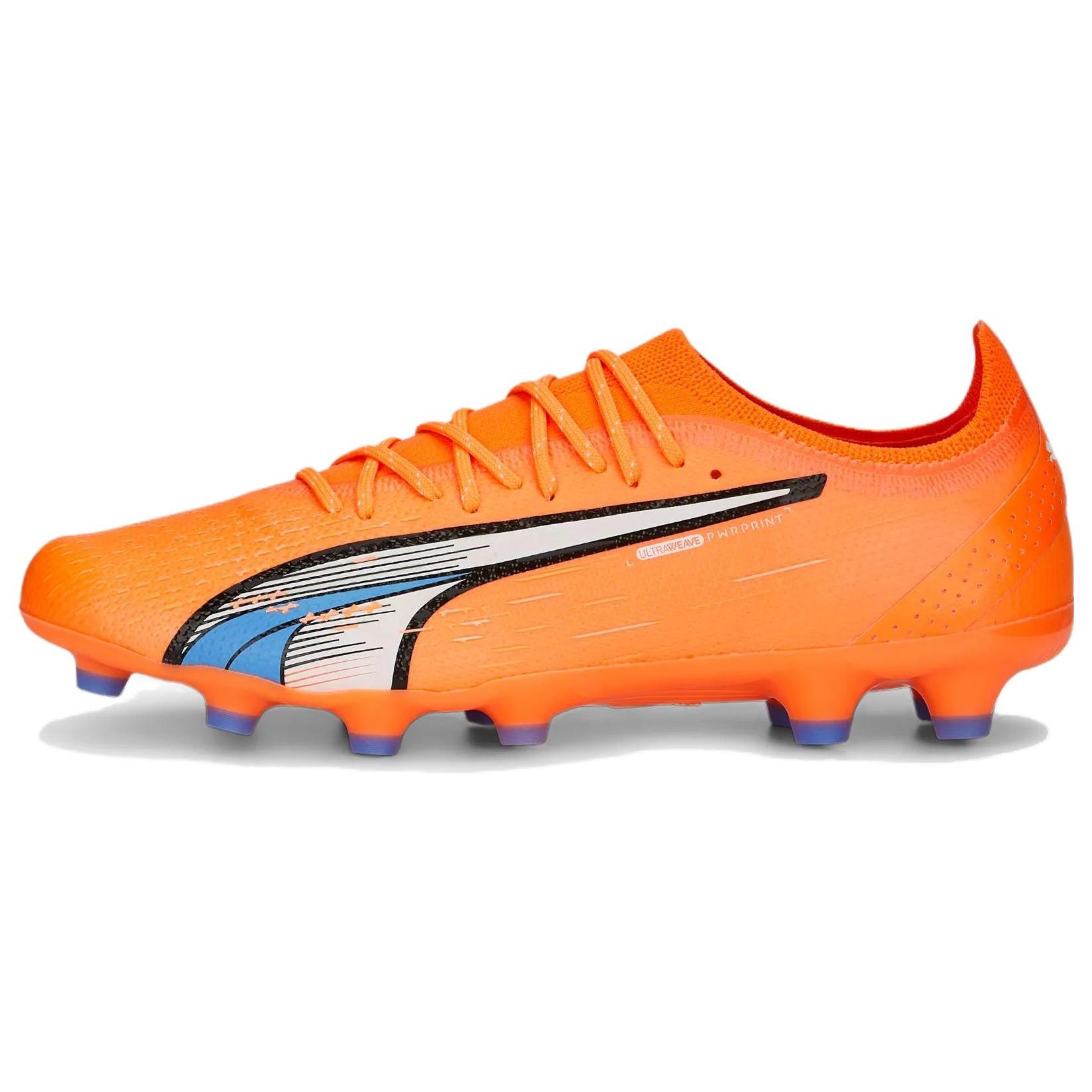 

New PUMA Ultra Ultimate Soccer Cleats Orange White 107213-01 42