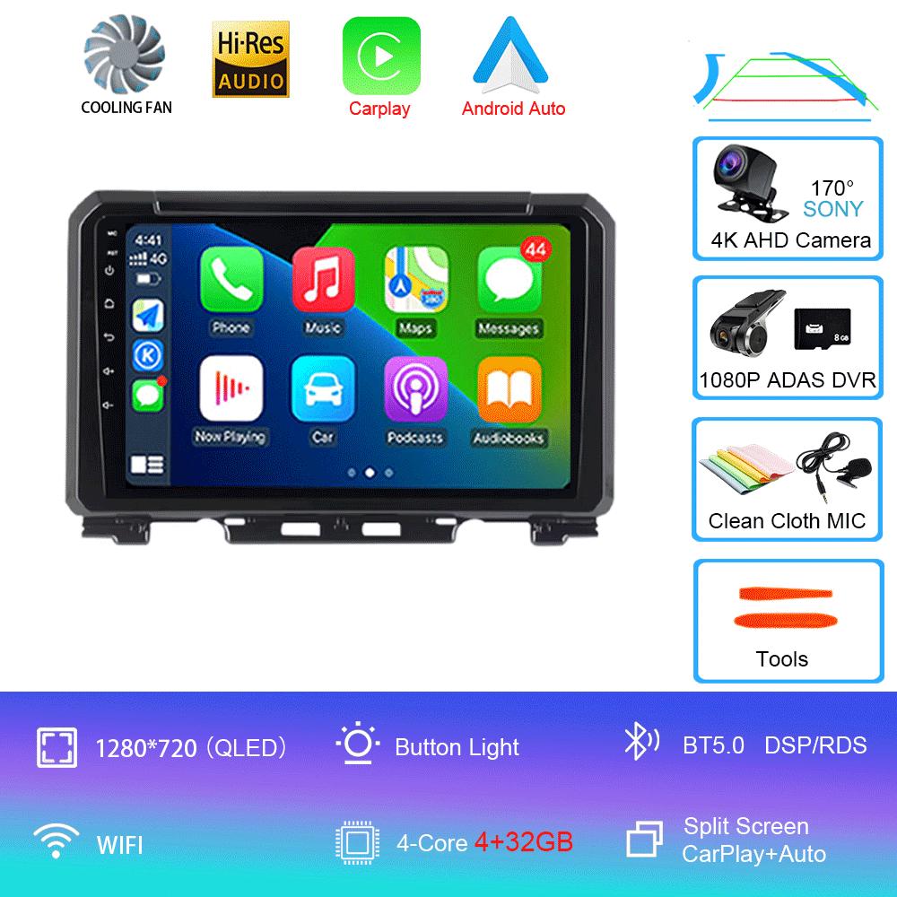 Android 14 For Suzuki Jimny 2018 2019 2020 Car Radio Multimedia Video Player Navigation GPS 5G WIFI DSP Carplay Auto 360 Camera