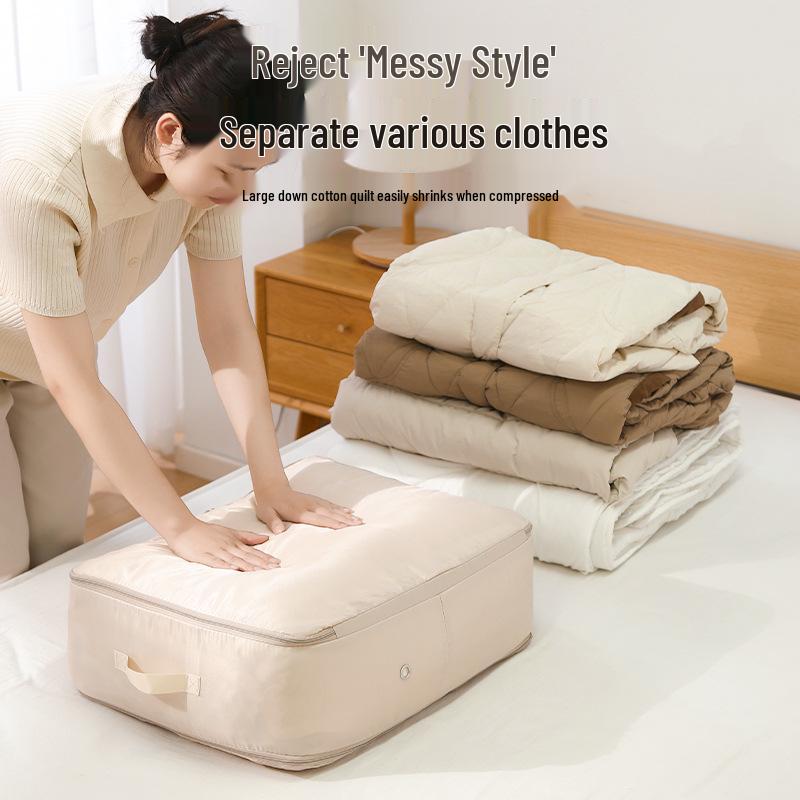 Compact Wardrobe Storage Bag for Jackets & Quilts