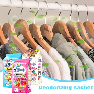 48Pcs Hangable Wardrobe Deodorizing Sachet Natural Aromatherapy Bag Cabinet Spices Bags Wardrobe Sachets Air Fresheners