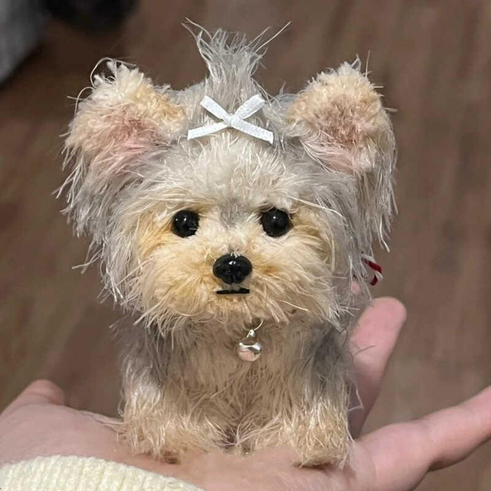 

Плюшевая скручивающаяся палочка Маленькая кошка собака Ручная работа Скручивающаяся палочка Котенок Кукла Игрушка Новый DIY Материал Пакет Westie-Material