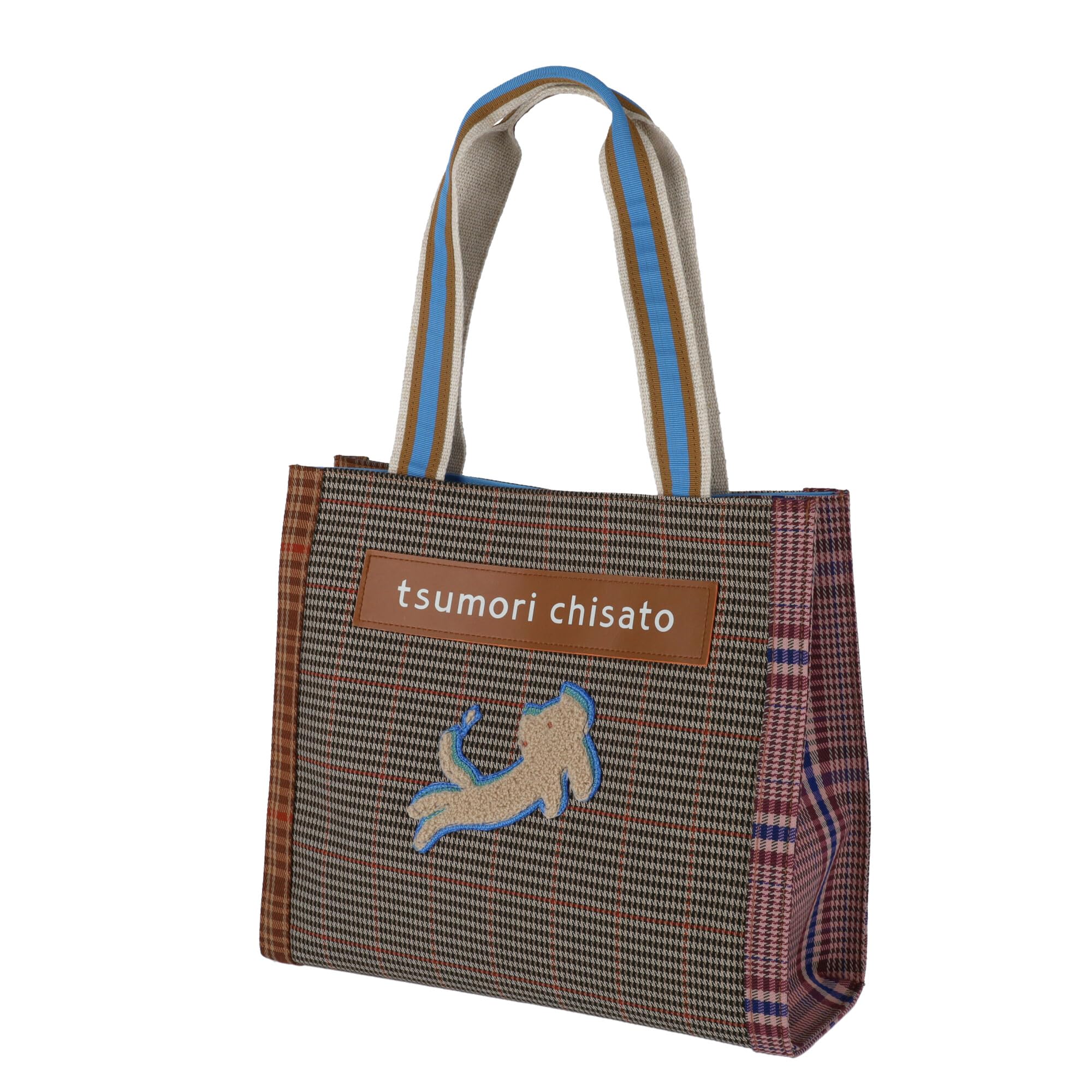 Сумка-тоут Tsumori Chisato Frame Check Kiraneko Синяя