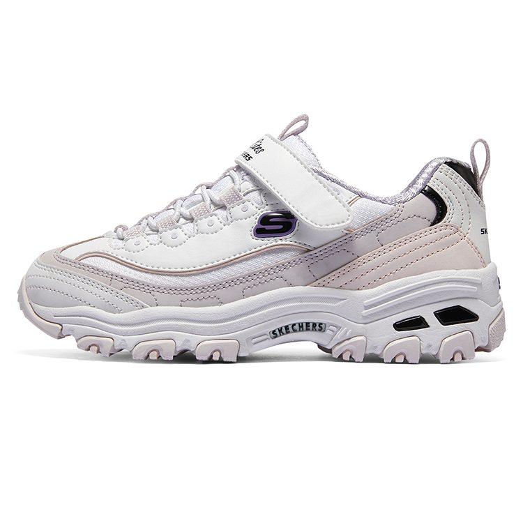 Skechers Antiscivolo, Resistenti all'abrasione, Anti calcio Scarpe Lifestyle Basse per Bambini Lavanda Adolescenti 302526L-WLV