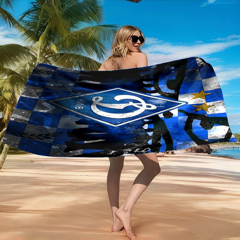 Dynamo Moscow Football Club Beach Towel, Quick-drying, Easy To Care For, Suitable for Both Fitness and Beach Vacations,Sports Essential